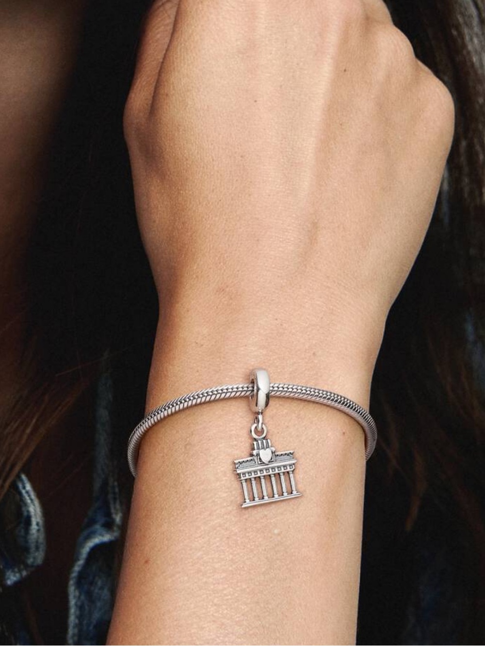 Pandora Sterling Silver Berlin Charm Pendant